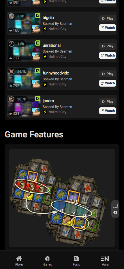 Official Soaked By Seamen Win Respins artwork on the mobile features page